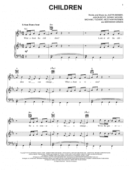 page one of Children (Piano, Vocal & Guitar Chords (Right-Hand Melody))