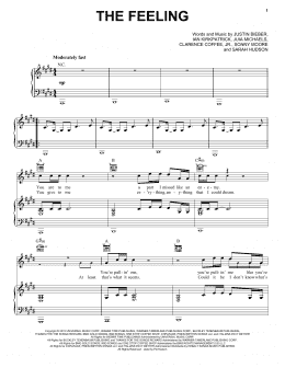 page one of The Feeling (Piano, Vocal & Guitar Chords (Right-Hand Melody))