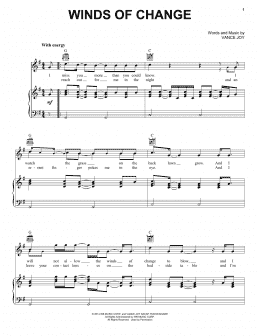 page one of Winds Of Change (Piano, Vocal & Guitar Chords (Right-Hand Melody))