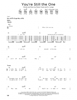 page one of You're Still The One (Guitar Lead Sheet)
