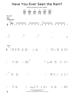 page one of Have You Ever Seen The Rain? (Guitar Lead Sheet)