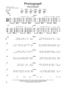 page one of Photograph (Guitar Lead Sheet)