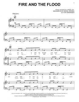page one of Fire And The Flood (Piano, Vocal & Guitar Chords (Right-Hand Melody))