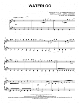 page one of Waterloo (arr. Phillip Keveren) (Piano Solo)