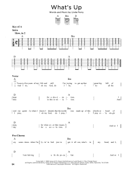 page one of What's Up (Guitar Lead Sheet)