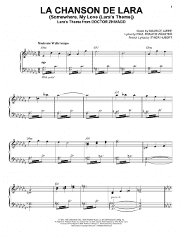 page one of La Chanson De Lara (Somewhere, My Love (Lara's Theme)) (Piano & Vocal)
