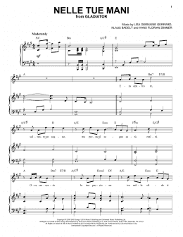 page one of Nelle Tue Mani (Piano & Vocal)