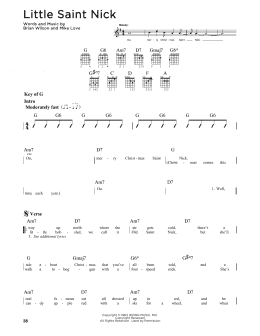 page one of Little Saint Nick (Guitar Lead Sheet)