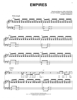 page one of Empires (Piano & Vocal)
