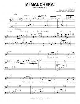 page one of Mi Mancherai (Piano & Vocal)