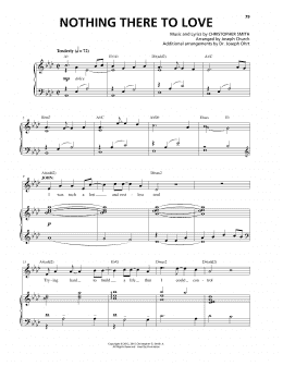 page one of Nothing There To Love (Piano & Vocal)