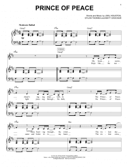 page one of Prince Of Peace (Piano & Vocal)