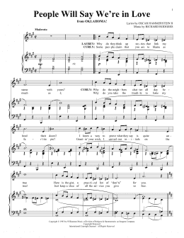 page one of People Will Say We're In Love (from Oklahoma!) (Piano & Vocal)