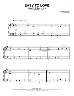 page one of Easy To Love (You'd Be So Easy To Love) (Easy Piano)