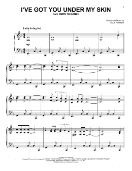 page one of I've Got You Under My Skin (Easy Piano)