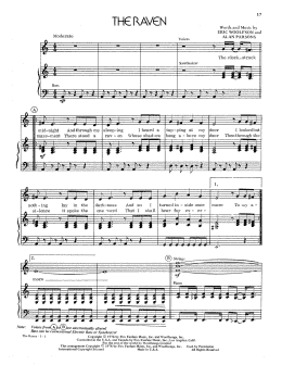 page one of The Raven (Piano & Vocal)
