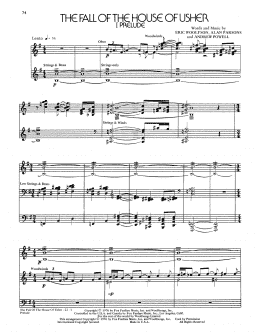 page one of The Fall Of The House Of Usher (Piano & Vocal)