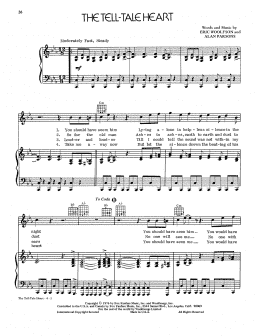 page one of The Tell-Tale Heart (Piano, Vocal & Guitar Chords (Right-Hand Melody))
