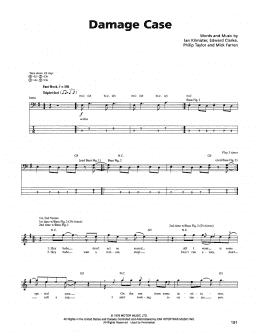 page one of Damage Case (Bass Guitar Tab)