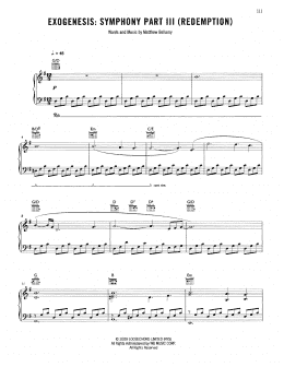 page one of Exogenesis: Symphony Part III (Redemption) (Guitar Tab)