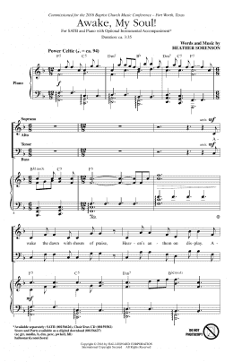 page one of Awake, My Soul! (SATB Choir)