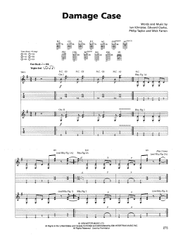 page one of Damage Case (Guitar Tab)