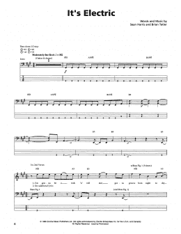 page one of It's Electric (Bass Guitar Tab)