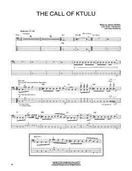page one of The Call Of Ktulu (Bass Guitar Tab)