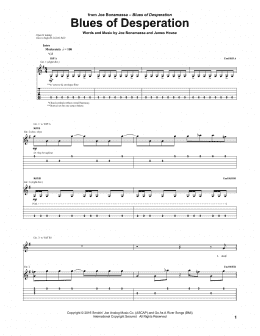page one of Blues Of Desperation (Guitar Tab)