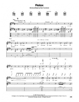 page one of Relax (Guitar Tab)