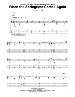 page one of When The Springtime Comes Again (Guitar Tab)