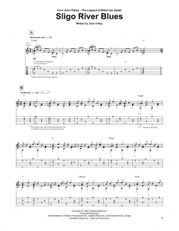 page one of Sligo River Blues (Guitar Tab)