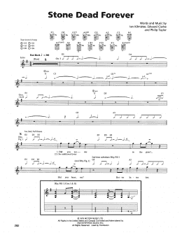 page one of Stone Dead Forever (Guitar Tab)