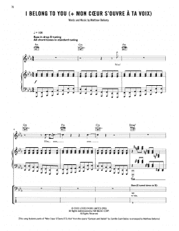 page one of I Belong To You (New Moon Remix) (Guitar Tab)