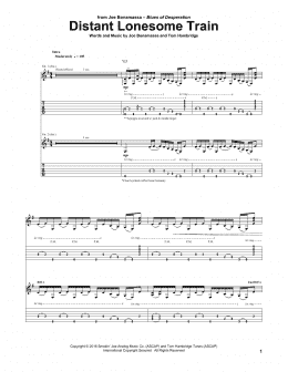 page one of Distant Lonesome Train (Guitar Tab)