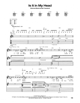 page one of Is It In My Head (Guitar Tab)