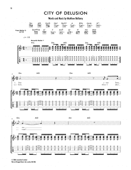 page one of City Of Delusion (Guitar Tab)