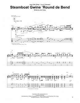 page one of Steamboat Gwine 'Round De Bend (Guitar Tab)