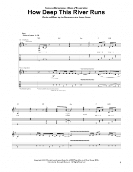 page one of How Deep This River Runs (Guitar Tab)