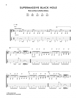 page one of Supermassive Black Hole (Guitar Tab)