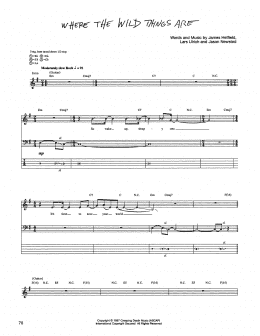 page one of Where The Wild Things Are (Bass Guitar Tab)