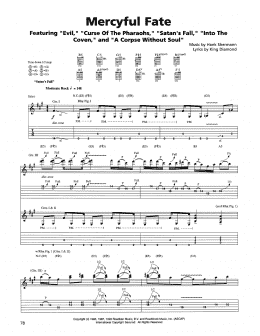 page one of Mercyful Fate (Guitar Tab)