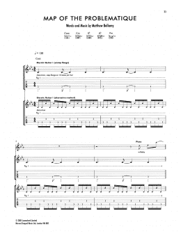 page one of Map Of The Problematique (Guitar Tab)