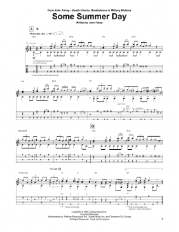 page one of Some Summer Day (Guitar Tab)