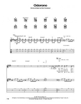 page one of Odorono (Guitar Tab)