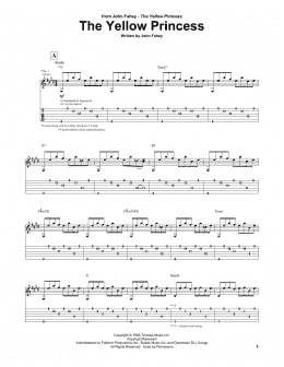 page one of The Yellow Princess (Guitar Tab)