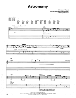 page one of Astronomy (Guitar Tab)