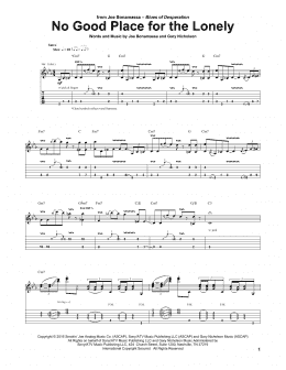 page one of No Good Place For The Lonely (Guitar Tab)