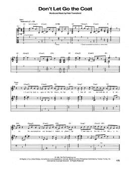 page one of Don't Let Go The Coat (Guitar Tab)