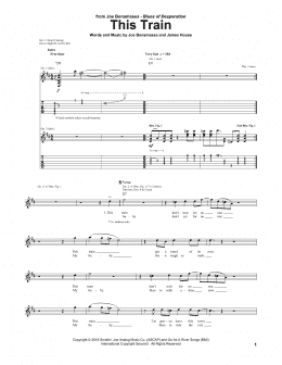 page one of This Train (Guitar Tab)